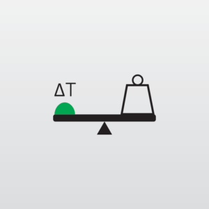 This icon represents thermal analysis, as performed by EAG scientists