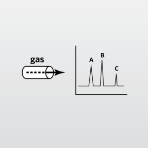 Cette icône représente la chromatographie en phase gazeuse (GC) dans les laboratoires EAG.