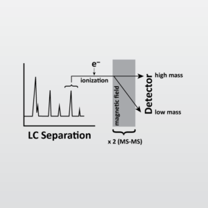 Liquid Chromatography with tandem mass spectrometry (LC-MS-MS) icon from EAG Laboratories