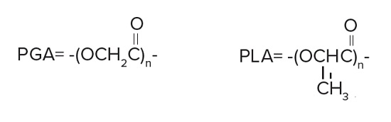 Poly (glycolide) PGA et poly (lactide) PLA bioabsorbables
