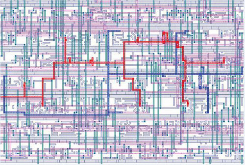 Image d'analyse de défaillance de systèmes électroniques de structures CAO pour l'édition de circuits FIB par des laboratoires EAG