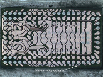 Package Delayering: view of layer 4 traces