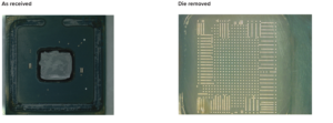 Time Domain Reflectometry (TDR) Each layer in the package may be inspected optically and probed electrically.