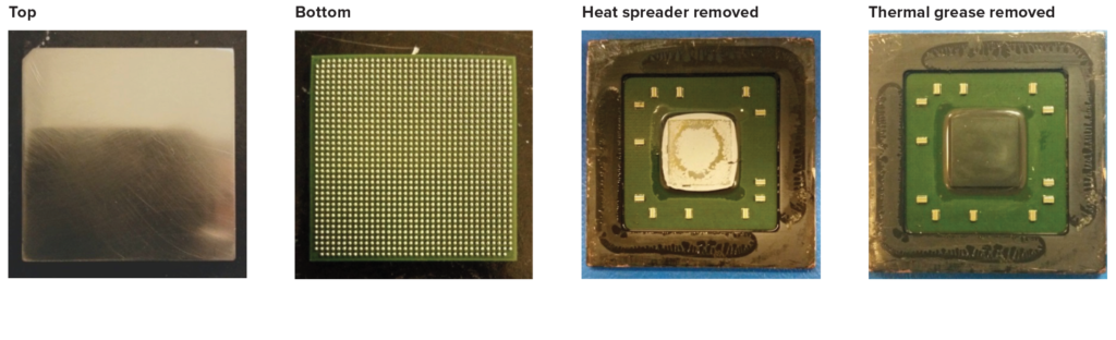 Failure Inspection - FLIP CHIP - AS RECEIVED: OPTICAL, X-RAY, C-SAM AND CROSS SECTION