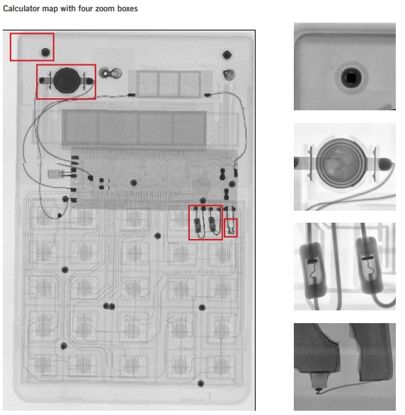 X-ray of calculator