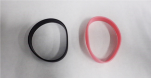 Figure 1: Pink and Black Wristbands
