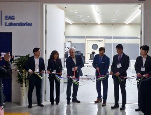 Eurofins EAG Korea Lab - red ribbon cutting ceremony