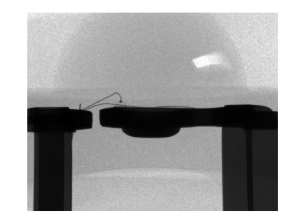 PACKAGE The structural integrity of LED packages and wire connections can be evaluated non-destructively using RTX (Real Time X-ray) analysis.